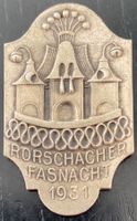 Fasnacht Rorschach 1931 Plakette - selten!