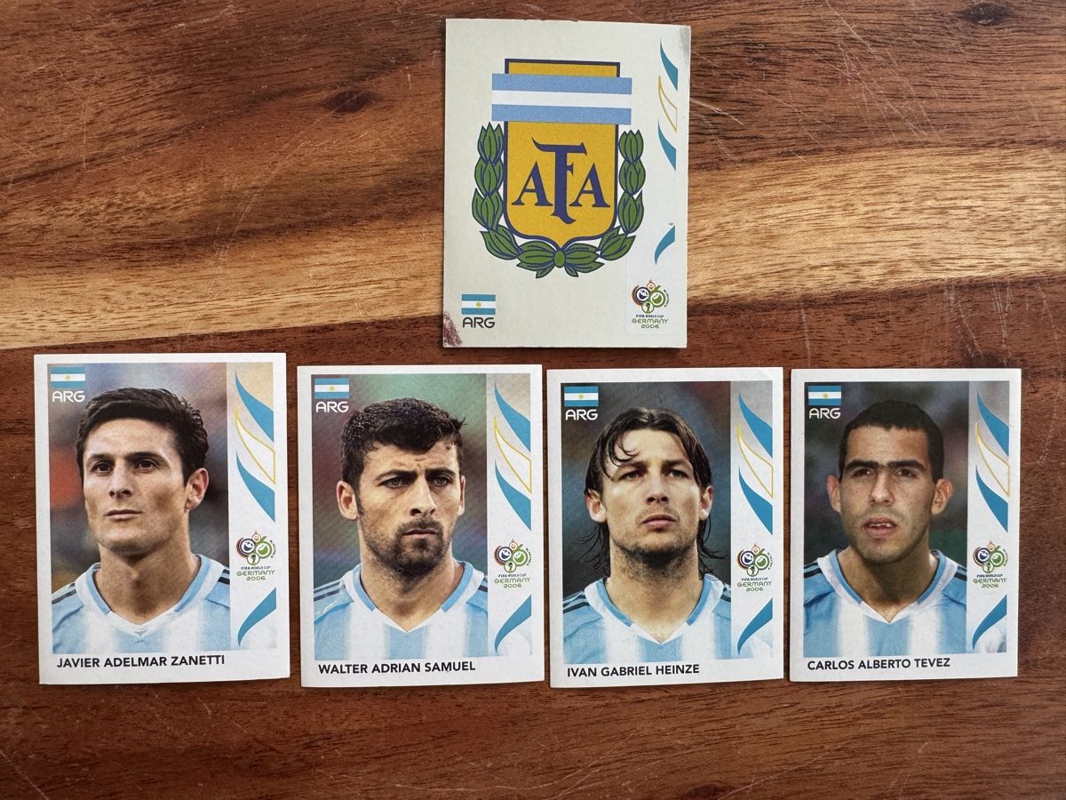Panini Carte collezionabili: Panini WM 2006 Argentinien Tevez Zanetti Samuel AFA  – Usato da Gelterkinden venduto da murattibox