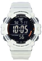 ⌚ Herrenuhr ®CASIO Digital Sport Weiss 51mm 10 ATM Alarm NEU