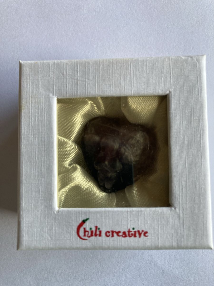 Edelsteine: Amethyst Herz, Glücksbringer mit Gravur,NEU, Geschenkidee – Neu (gemäss Beschreibung) aus Sornard - Nendaz von Mapere 2