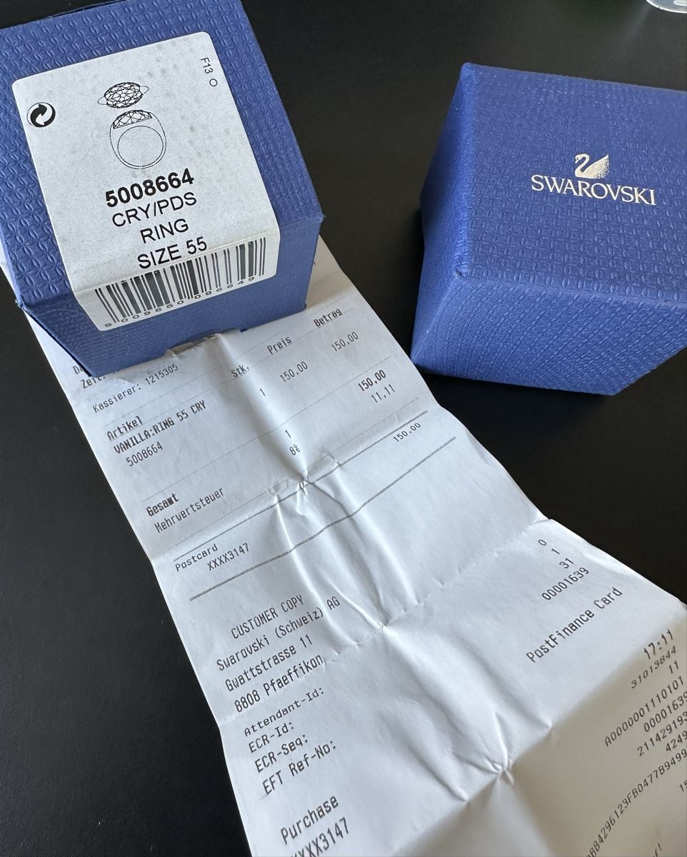 Swarovski Anelli: Swarovski Cry/Pds Ring Size 55 – Usato da Zürich venduto da Heisenberg27 3