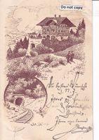 Blausee   BE  mit BLS-Tunnel      um  1 9 0 4