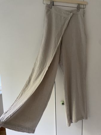 Zara Linen Pants beige Size XS
