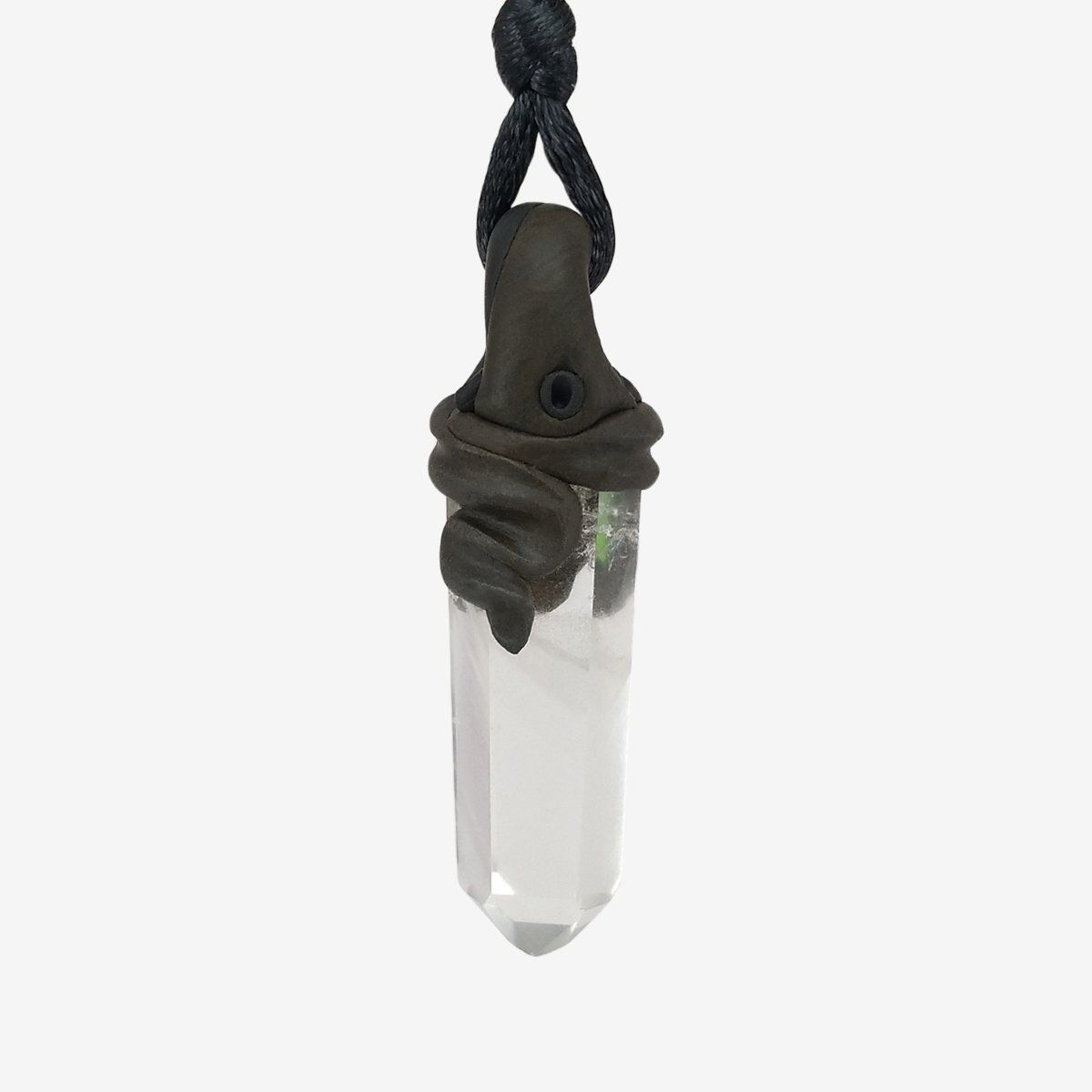 Minerali & Pietre curative: kleiner Bergkristall Phantomquarz mit Chromdiopsid – Nuovo e nell'imballaggio originale da Meilen venduto da BYRD-Design 2