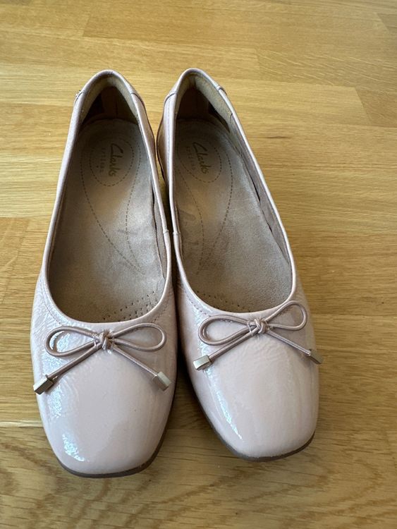 Ballerine Clarks Meadow Opal Per Donna, Pelle Castagna, Suola In TPR, Plantare Comfort 5 Mm, Taglia 35.5 EU
