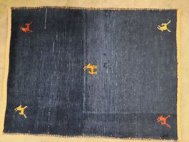 Gabbeh: mollig weich, handgeknüpft, neu, ungebraucht, 64x85