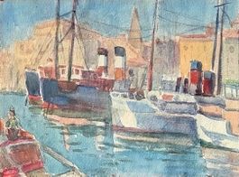 PEINTRE BÂLOIS  - Himmelsbach Emil - aquarelle