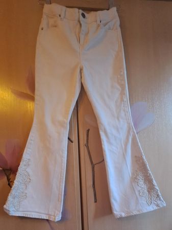 Jean blanc fille 10 ans GUESS bon état