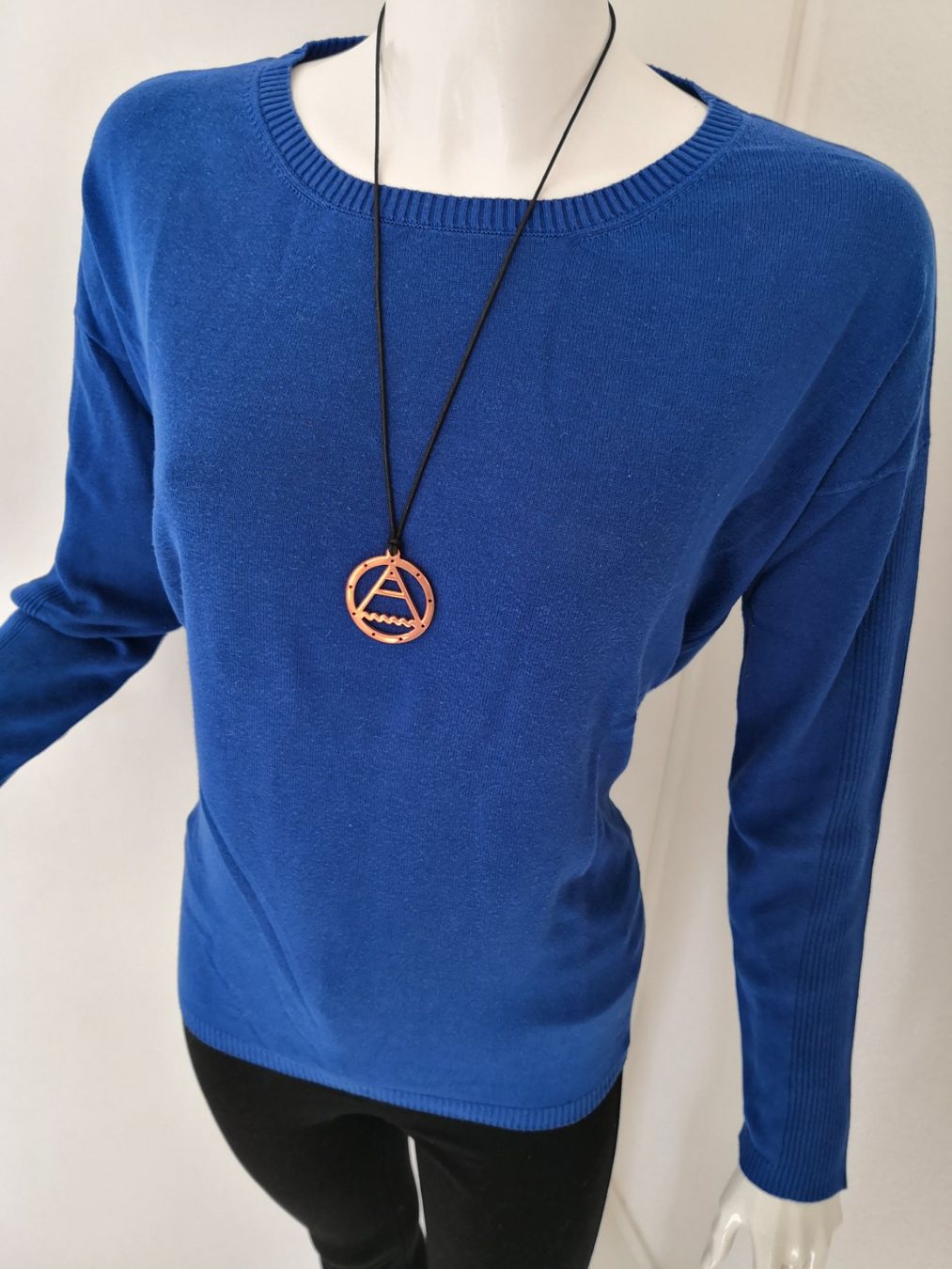 S.Oliver Maglioni & Felpe: 🤩S.OLIVER STRICK-PULLOVER ROYALBLAU MIT REISSVESCHLÜSSEN – Usato da Olten venduto da Naja-Twins-Twins 3