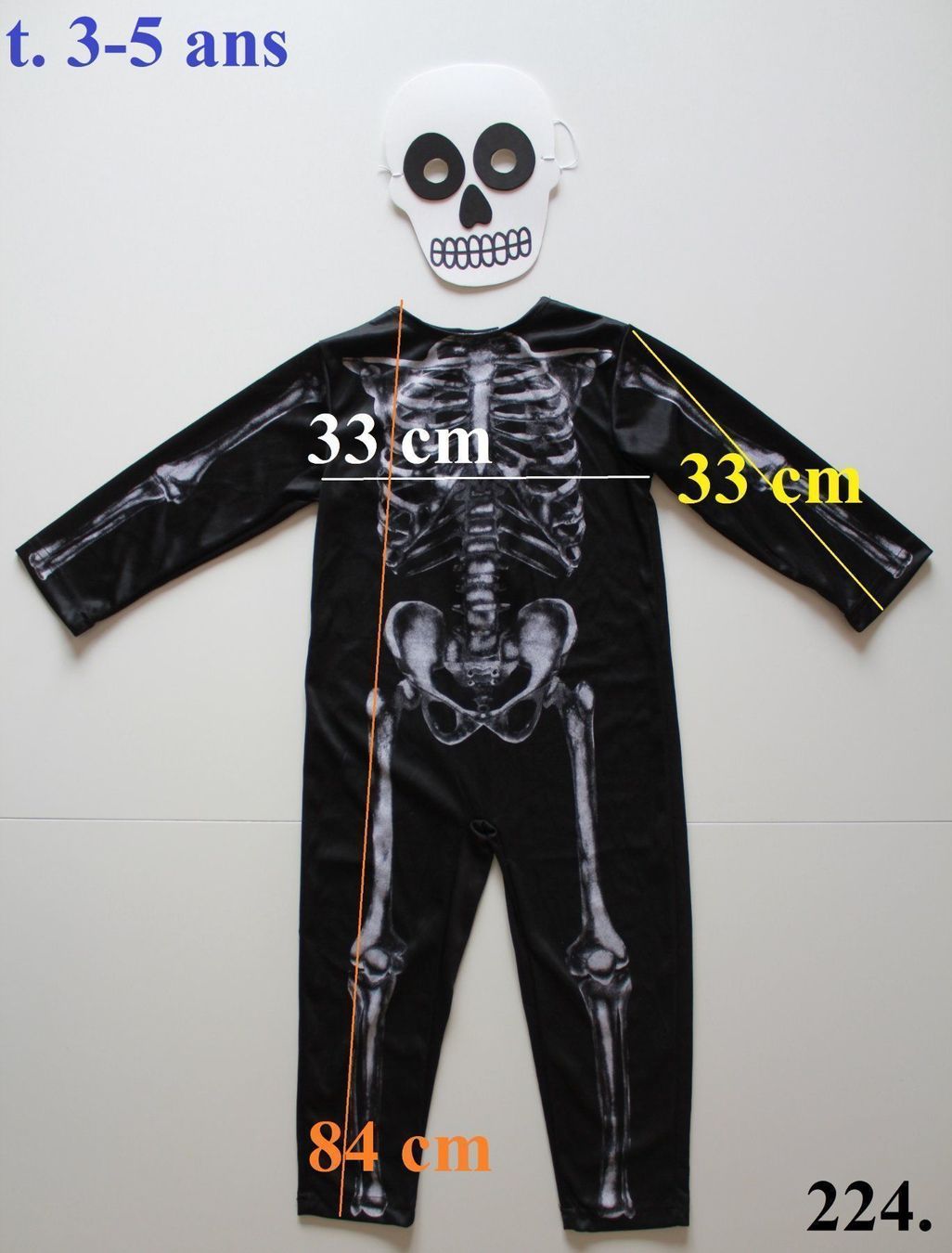 Costumi: Costume squelette / Skelett     t. 3 - 5 ans – Usato da Peseux venduto da CoolShoping 1