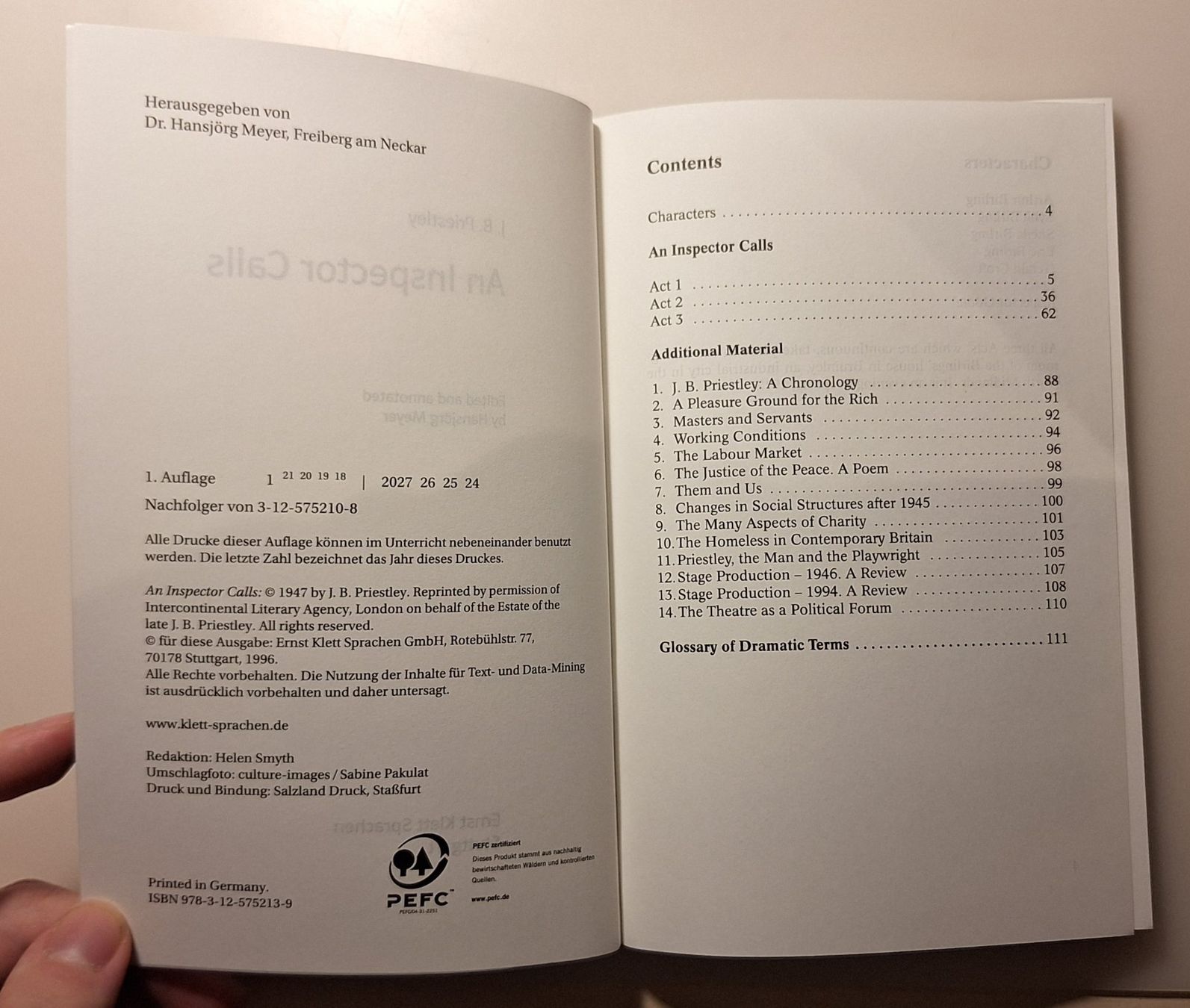 Libri: J. B. Priestley, An Inspector Calls – Nuovo (secondo la descrizione) da Ruswil venduto da schanis 2
