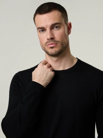 PAUL KEHR Pullover aus Merinowolle - schwarz - Grösse M