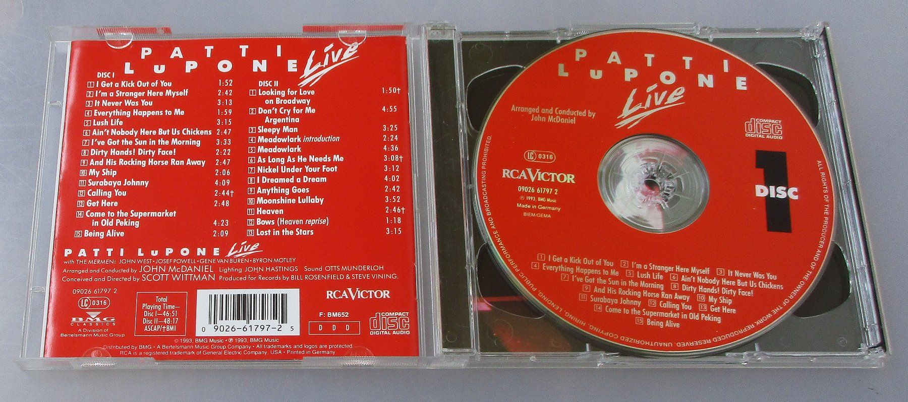 CD: PATTI LUPONE - Live 2-CD – Usato da Wattwil venduto da Muriel11 2