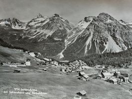 Ansichtskarte Inner-Arosa, Schleisshorn und Furkahörner 1951