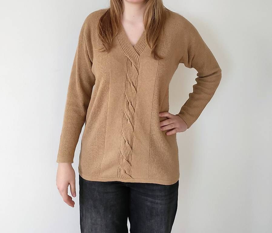 Maglioni & Felpe: Camel farbener Wollpullover, Gr. S – Usato da Männedorf venduto da Plrt 2