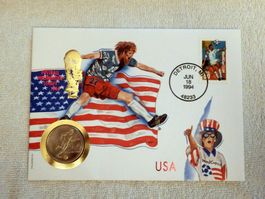 Münzbrief, WM 1994, USA, Brief-Amerika