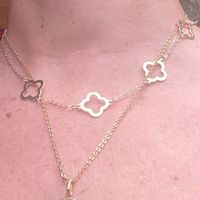 Collana con quadrifogli portafortuna! 🍀✨