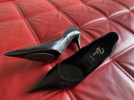 Echtleder Pumps Schwarz, Gr. 37