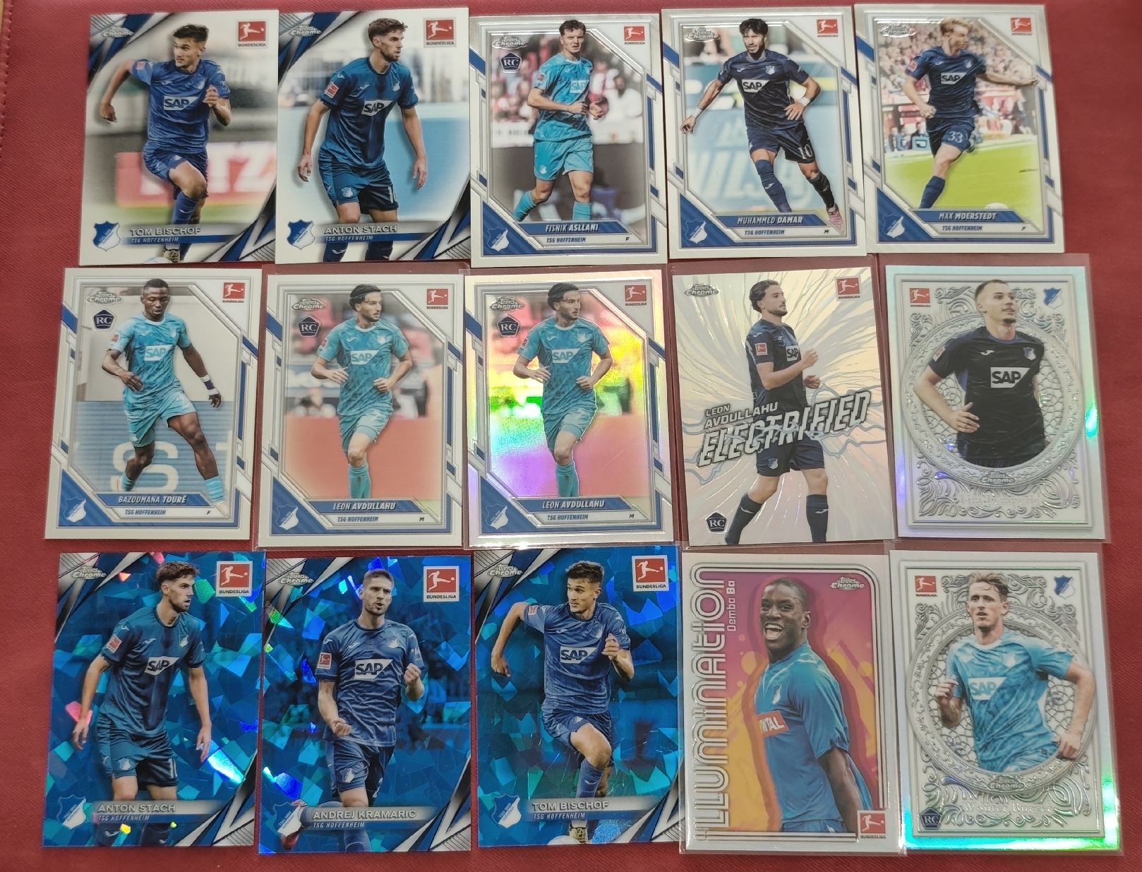 Topps Carte collezionabili: 15x Hoffenheim Topps -  Lot (Inserts, Refractor, Sapphire) – Usato da Ostermundigen venduto da DaCards