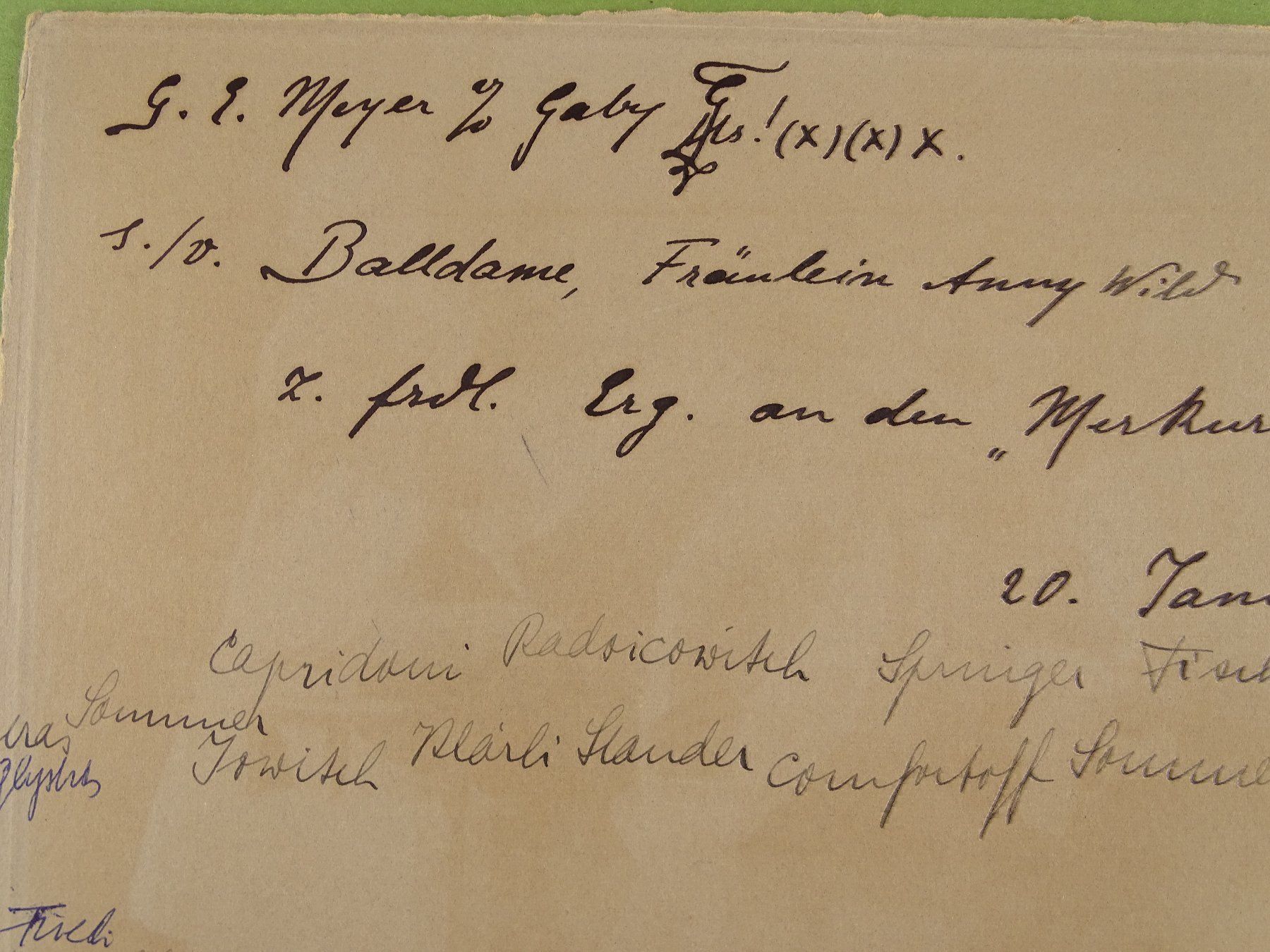 Cartoline postali: STUDENTIKA, MERKURIA-BALL 1912 – Usato da Grüningen venduto da Kartensammler 7