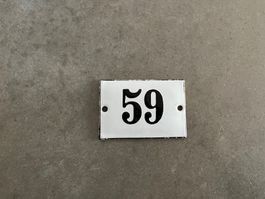 Altes Emailschild 59