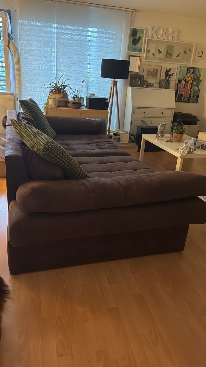 Conforama Sofas: Ecksofa braun 279cm guter Zustand – D'occasion à Embrach par Katharina82 1
