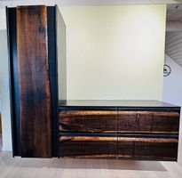 Designer Garderobe Stahl & Holz Massanfertigung NP 2590 CHF