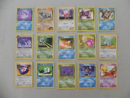 15 Pokémon Sammelkarte 1999 - 2000 mit Englischer Schrift HP