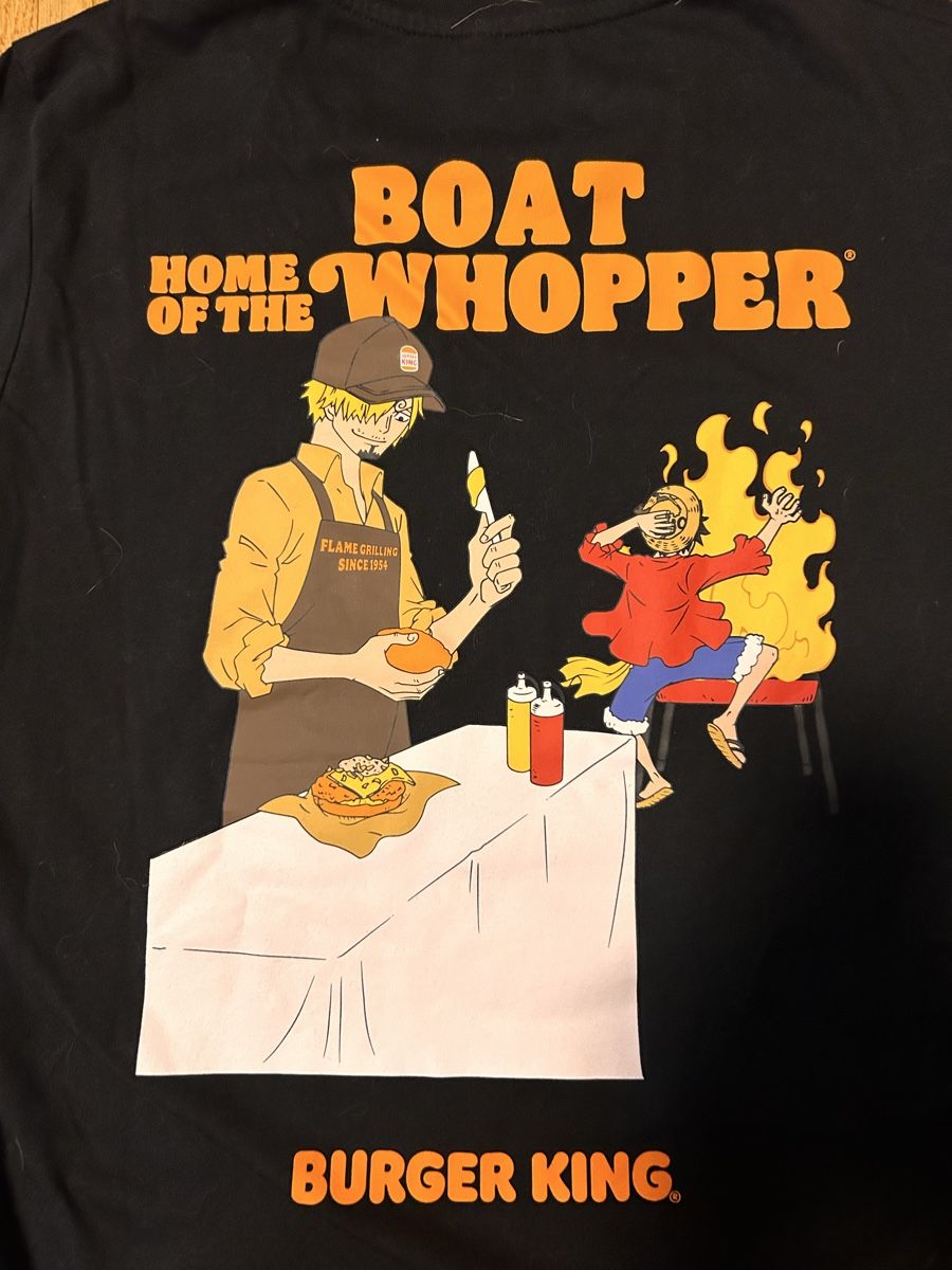 T-shirt: One Piece Burger King Shirt M – Nuovo (secondo la descrizione) da Winterthur venduto da MetalCicada 3