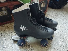 Starway Formule 2, Retro Leder-Rollschuhe Grösse 44