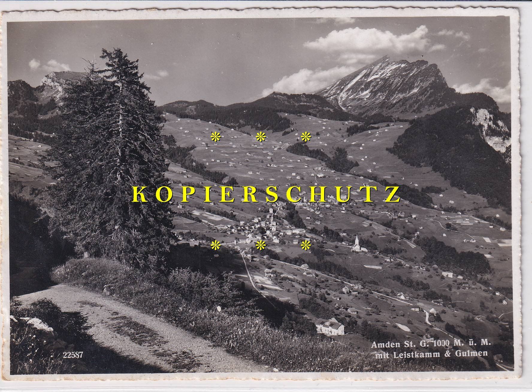 Cartoline postali: Amden mit Leistkamm & Gulmen – Usato da Hombrechtikon venduto da Rudolf07