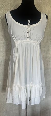 Herziges, weisses Sommerkleid von Sun Light Gr. S