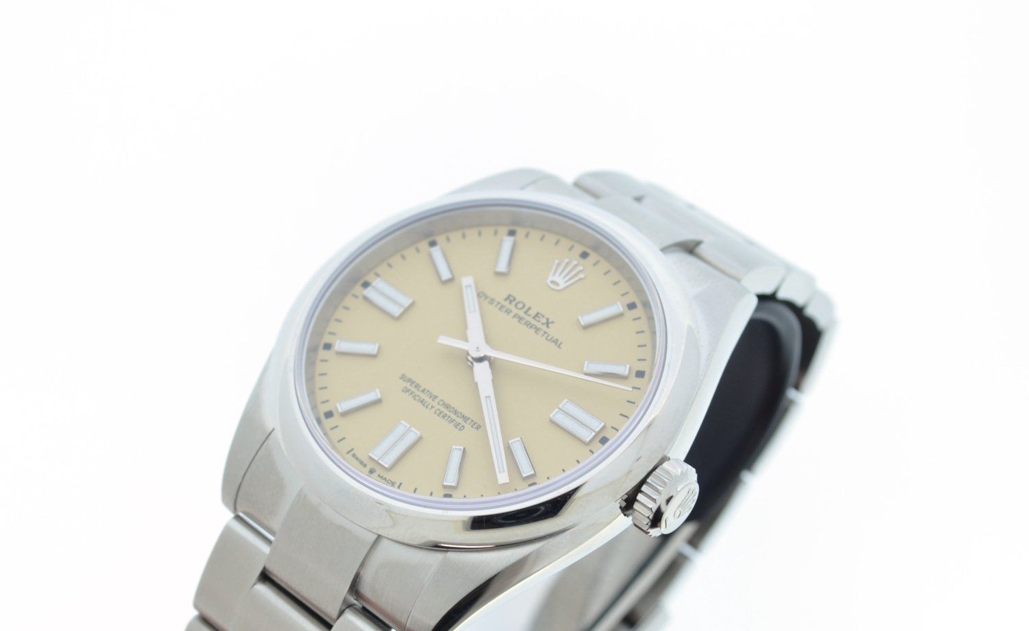 Rolex Orologi: Rolex Oyster Perpetual 41 beige 134300 – Nuovo e nell'imballaggio originale da Lausanne venduto da TimeWorld 1