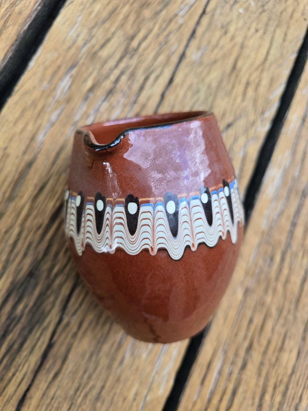 Caraffe: Keramik: Krug braun bemalt – Usato da Romanshorn venduto da Rachacha 4