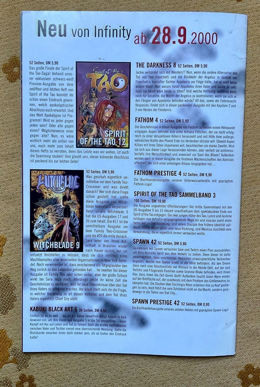 Comics: The Darkness Heft Nr 7 von 2000 – Gebraucht aus Endingen von nathan05 9