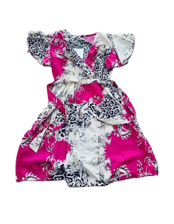 NEUES AUFFÄLLIGES KLEID MIT ANIMALPRINT & GÜRTEL