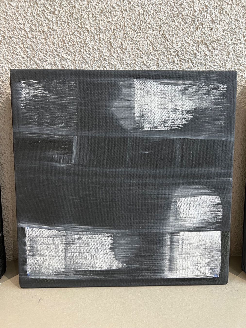 Dipinti: Sadhyo Niederberger - Vier abstrakte Acrylbilder - Monochrom – Usato da Sennhof venduto da Johnbest 2