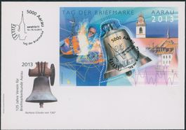 2013 - Tag der Briefmarke - Aarau - Block - Brief