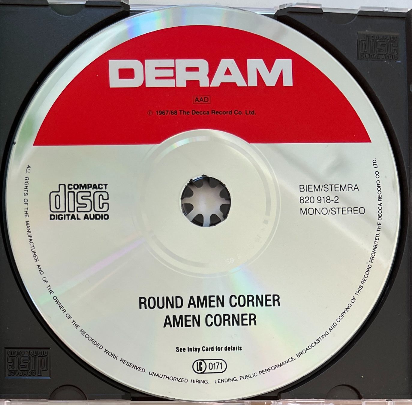 CD: AMEN CORNER / Round Amen Corner – Usato da Bischofszell venduto da kustavi 2