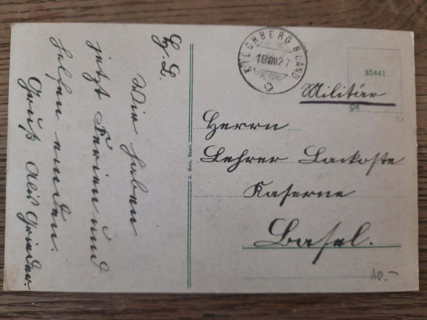 Cartoline postali: Ansichtskarte Kilchberg BL – Usato da Basel venduto da KTV 1