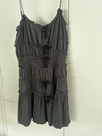 The Kooples Kleid schwarz Gr. 38 – mit Schleifen