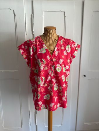 JACK WOLFSKIN - Outdoor Bluse rot geblümt 40