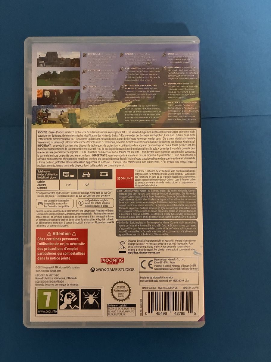 Jeux: Minecraft Nintendospiel – D'occasion à Pfaffnau par Lenory 1
