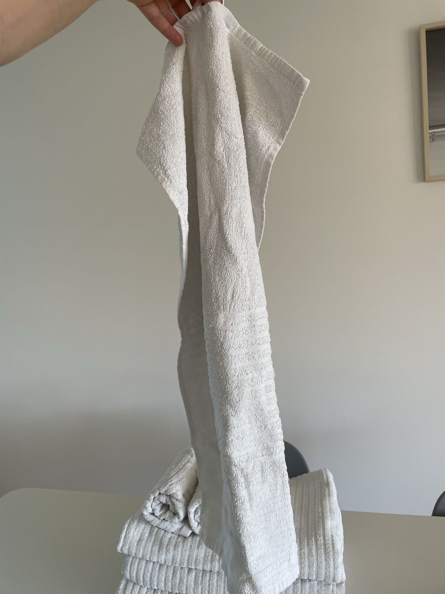 Ikea Teli da bagno: Ikea Frottetücher-Set, weiss – Usato da Thalwil venduto da Andieg 2
