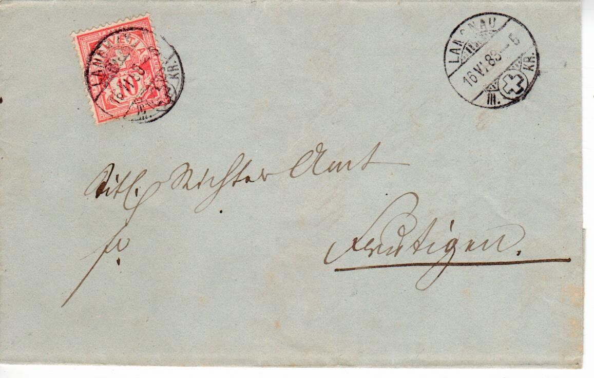 Alle Briefmarken: Brief Langnau 1883 – Gebraucht aus Wolhusen von Curver9