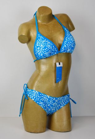 Speedo Damen Bikini Schwimmanzug/Türkis-blau,weiss Gr.40/Neu