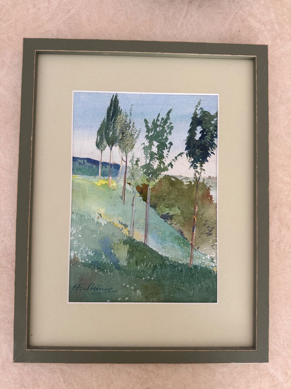 Dipinti: Abstraktes Bild mit Rahmen bunt gemalt gebraucht – Usato da Schönenwerd venduto da myi_7j5m