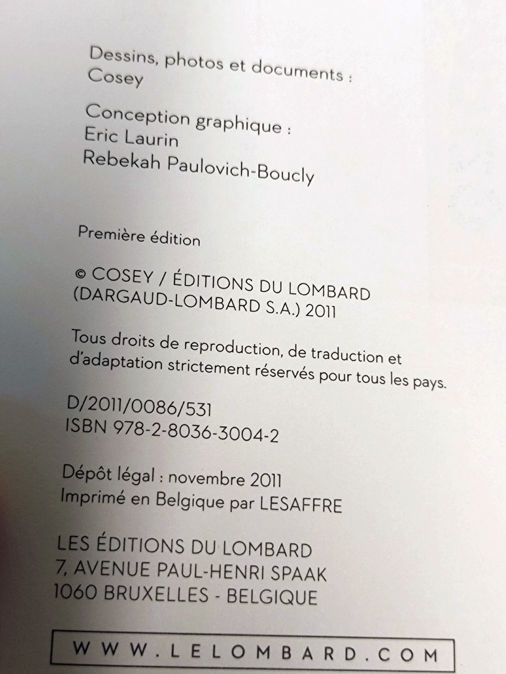 BD: Atsuko par Cosey Ed. Spéciale EO TBE  – D'occasion à Farvagny-le-Grand par LaCaverne 5