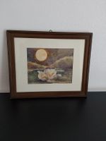 Mili Weber. Lithographie mit Rahmen 34,5x 28cm.