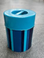 Blaue Vintage Dose mit Deckel, Retro Design, Blechdose
